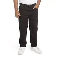 Levi's Big Kid Boys Adjustable Waist Husky Mid Rise 502 Regular Fit Jean