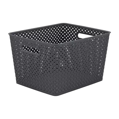 Kennedy International Black Weave Storage Box