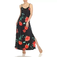 White Mark Womens Sleeveless Floral Maxi Dress