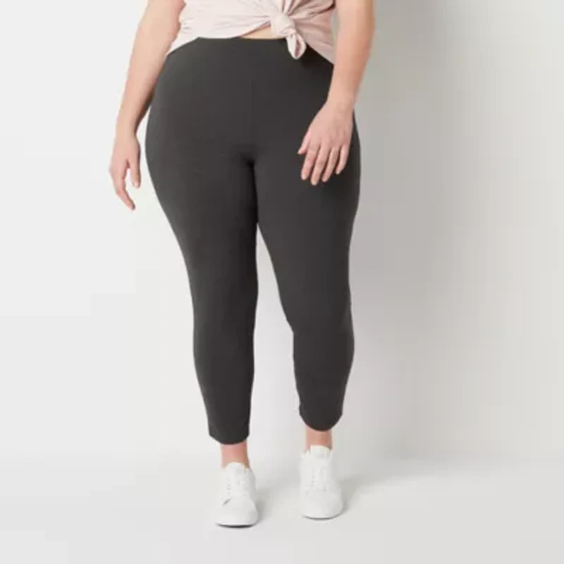 Stylus Womens Plus Skinny Mid Rise Pull-On Pant