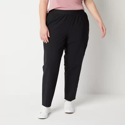 Stylus Womens Plus Ankle Mid Rise Pull-On Pant