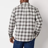Arizona Mens Long Sleeve Classic Fit Big and Tall Flannel Shirt
