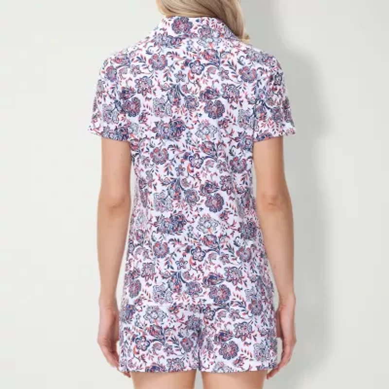 INK+IVY Womens Short Sleeve 2-pc. Pajama Sets