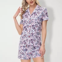 INK+IVY Womens Short Sleeve 2-pc. Pajama Sets