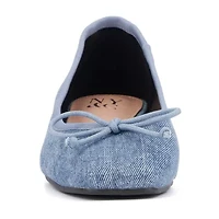 New York & Company Paulina Womens Square Closed Toe Ballet Flats