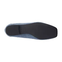 New York & Company Paulina Womens Square Closed Toe Ballet Flats