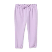 Okie Dokie Baby Girls Tapered Regular Fit French Terry Jogger Pant
