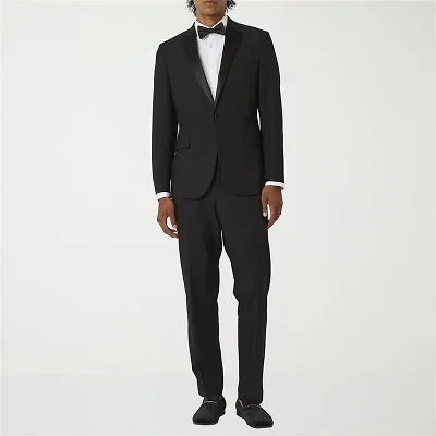J. Ferrar Ultra Comfort Mens Stretch Fabric Classic Fit Tuxedo Pant