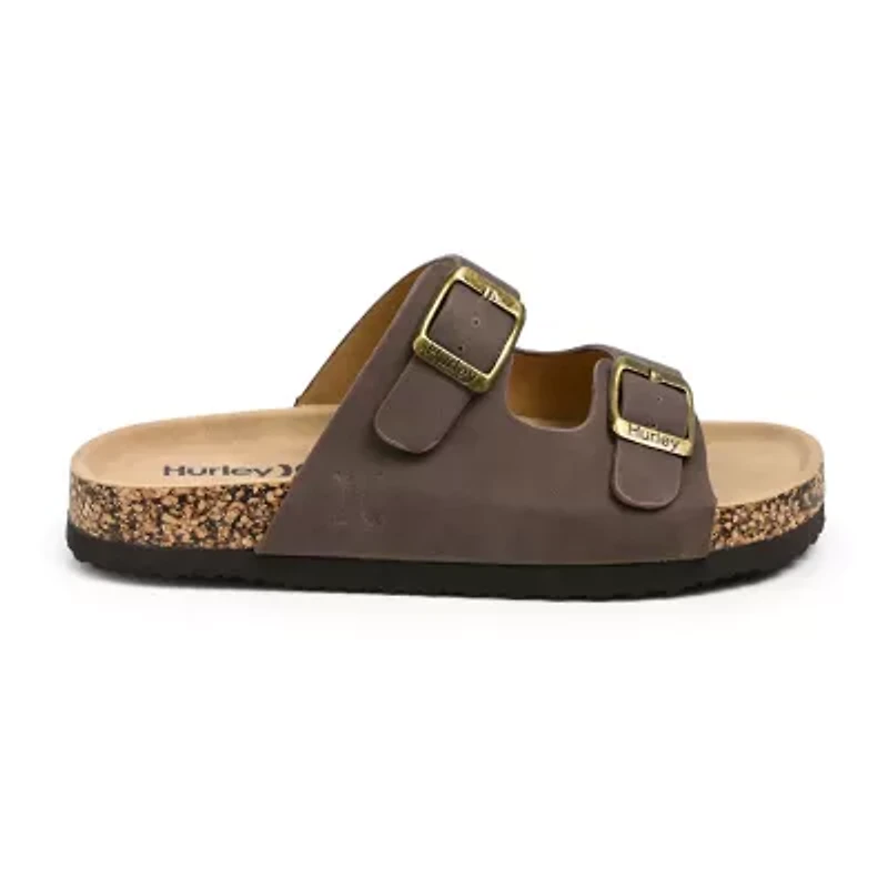 Hurley Jameer Little & Big Kid Unisex Footbed Sandals