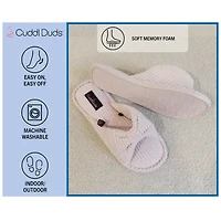 Cuddl Duds Corduroy Womens Slip-On Slippers