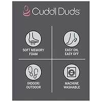 Cuddl Duds Corduroy Womens Slip-On Slippers