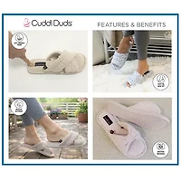 Cuddl Duds Corduroy Womens Slip-On Slippers