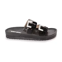 Muk Luks Womens Grand Cayman Sandal Adjustable Strap Flat Sandals