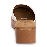 Muk Luks Womens Callen Clog Flat Sandals