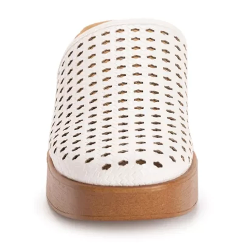 Muk Luks Womens Callen Clog Flat Sandals