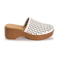 Muk Luks Womens Callen Clog Flat Sandals