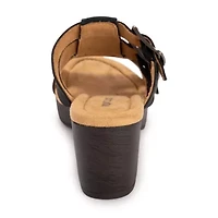 Muk Luks Womens Myra Heeled Sandals