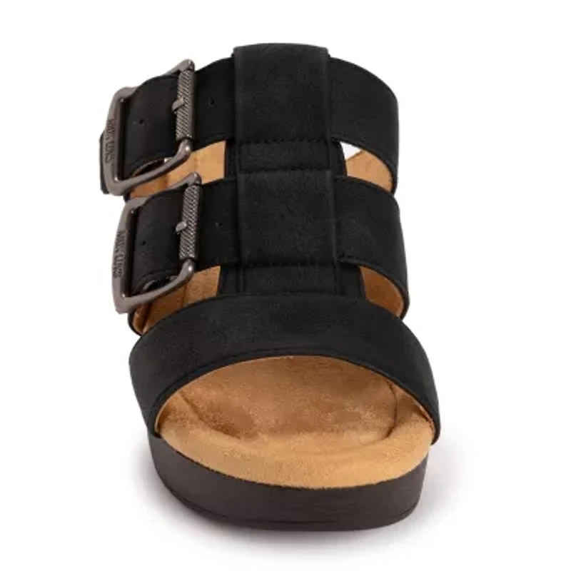 Muk Luks Womens Myra Heeled Sandals