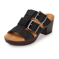 Muk Luks Womens Myra Heeled Sandals