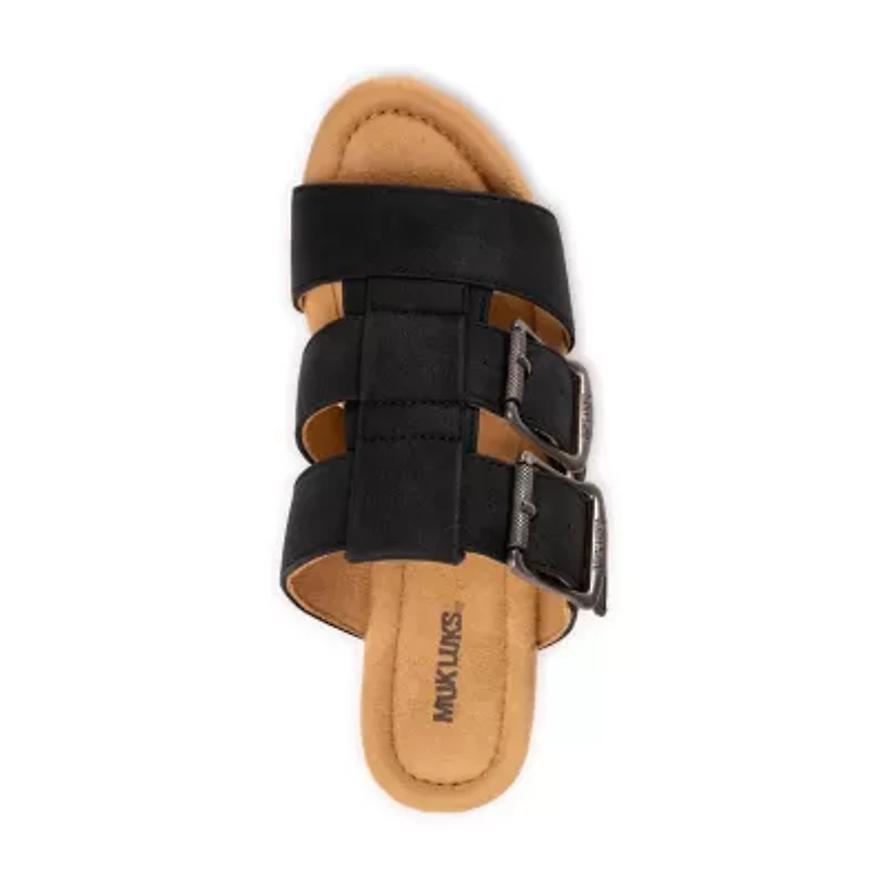 Muk Luks Womens Myra Heeled Sandals