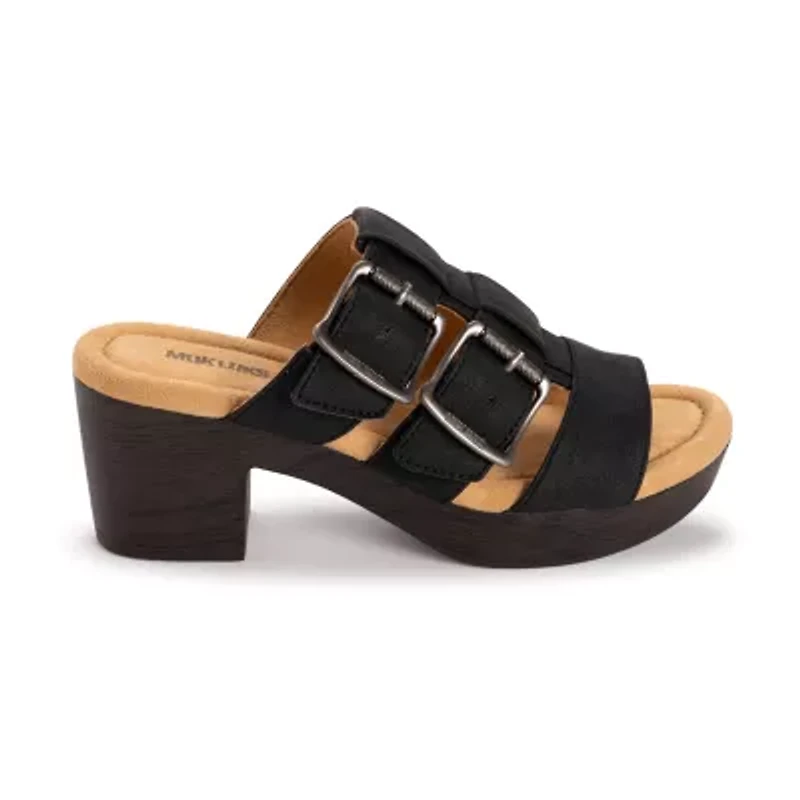 Muk Luks Womens Myra Heeled Sandals