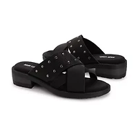 Muk Luks Womens Vittoria Sandal Criss Cross Strap Flat Sandals
