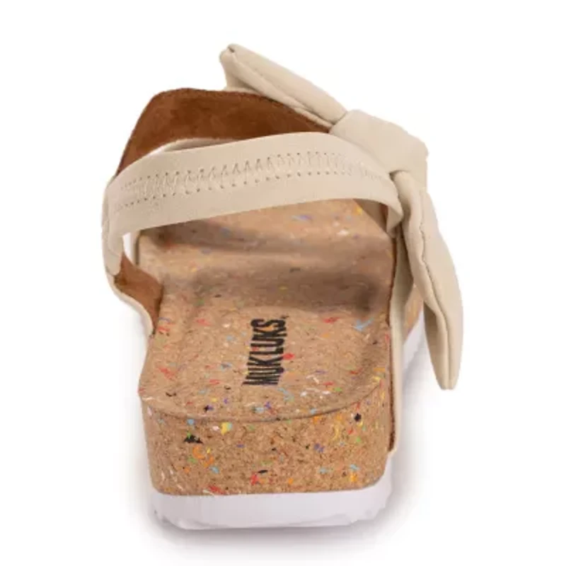 Muk Luks Pansy Sandal Womens Round Slip-On Shoe