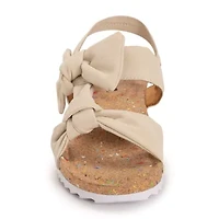 Muk Luks Pansy Sandal Womens Round Slip-On Shoe