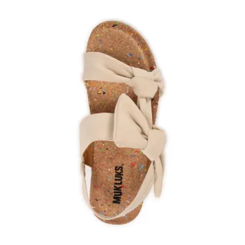 Muk Luks Pansy Sandal Womens Round Slip-On Shoe