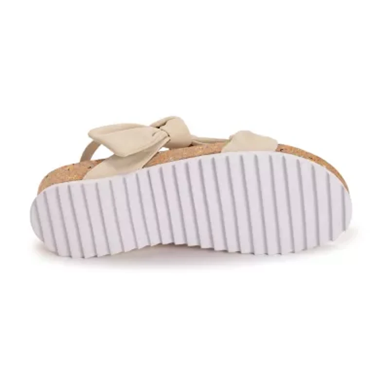 Muk Luks Pansy Sandal Womens Round Slip-On Shoe