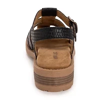 Muk Luks Vanilla Fisherman Womens Round Closed Toe Loafers