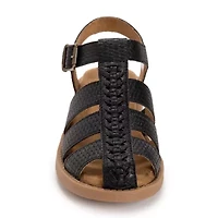 Muk Luks Vanilla Fisherman Womens Round Closed Toe Loafers