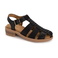 Muk Luks Vanilla Fisherman Womens Round Closed Toe Loafers