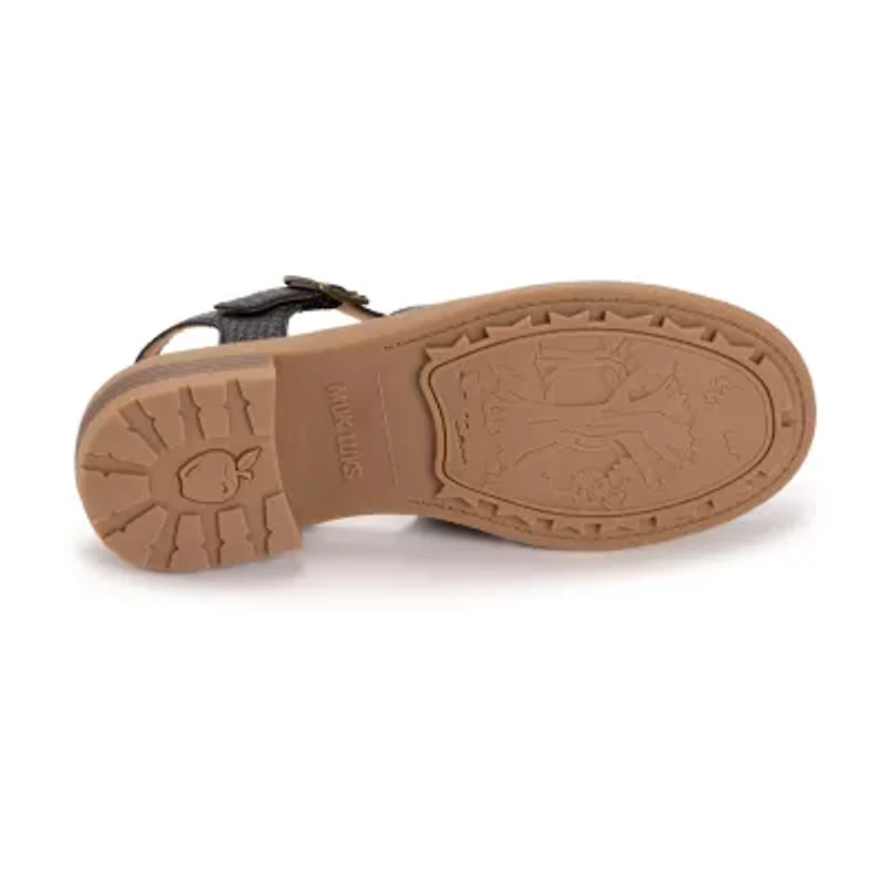 Muk Luks Vanilla Fisherman Womens Round Closed Toe Loafers