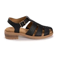 Muk Luks Vanilla Fisherman Womens Round Closed Toe Loafers