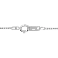 (F / Si2) 1/8 CT. T.W. Lab Grown Diamond and Created Gemstone Sterling Silver 18 Inch Necklace