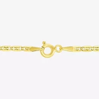 Made in Italy Womens 10K Gold 18 Inch Link Chain Necklace