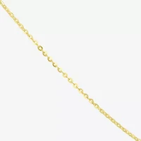 Made in Italy Womens 10K Gold 18 Inch Link Chain Necklace