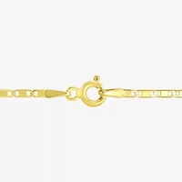 Made in Italy Womens 10K Gold 18 Inch Link Chain Necklace