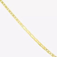 Made in Italy Womens 10K Gold 18 Inch Link Chain Necklace