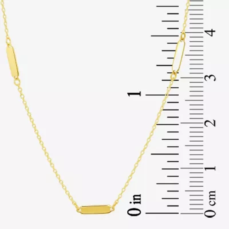 Gold Addiction Womens 10K Gold 16 Inch Link Chain Necklace