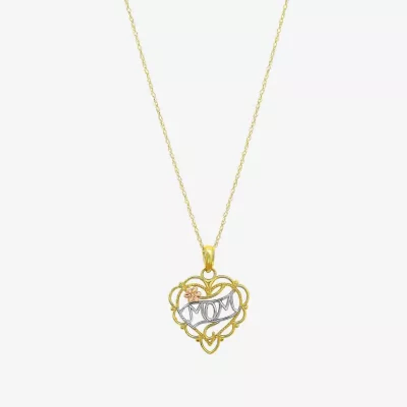 Womens 10K Tri-Color Gold Heart 2-pc. Jewelry Set