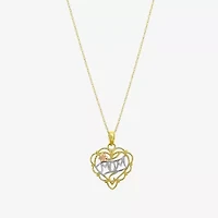 Womens 10K Tri-Color Gold Heart 2-pc. Jewelry Set