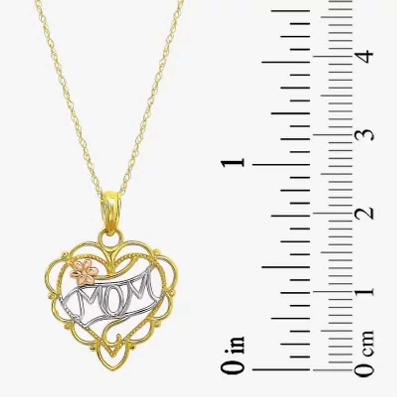 Womens 10K Tri-Color Gold Heart 2-pc. Jewelry Set