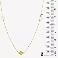 Gold Addiction Womens 10K Gold Inch Cable Chain Necklace