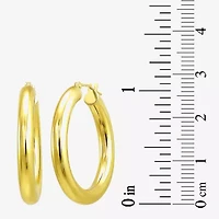 Gold Addiction Womens 10K Gold 30mm Hoop Earrings