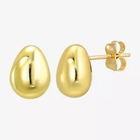 Gold Addiction 10K Gold 12mm Stud Earrings