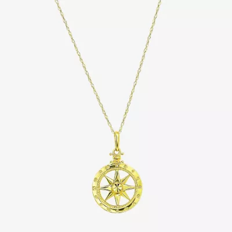Gold Addiction Womens 10K Gold 18 Inch Pendant Necklace