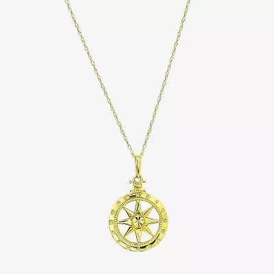 Gold Addiction Womens 10K Gold 18 Inch Pendant Necklace