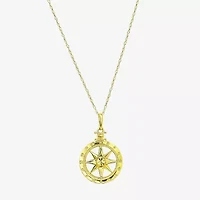 Gold Addiction Womens 10K Gold 18 Inch Pendant Necklace